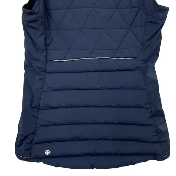 Lululemon Fluffed Up Vest Inkell Womens 4 Insulated Puffer Full Zip Running - Picture 5 of 11